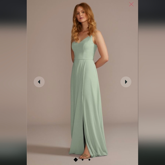 davids bridal bridesmaid dresses chiffon Chiffon Bridesmaid David's Bridal Wrap Bridesmaid Dress Long Sleeve Chiffon Bridesmaid Dress David's Bridal